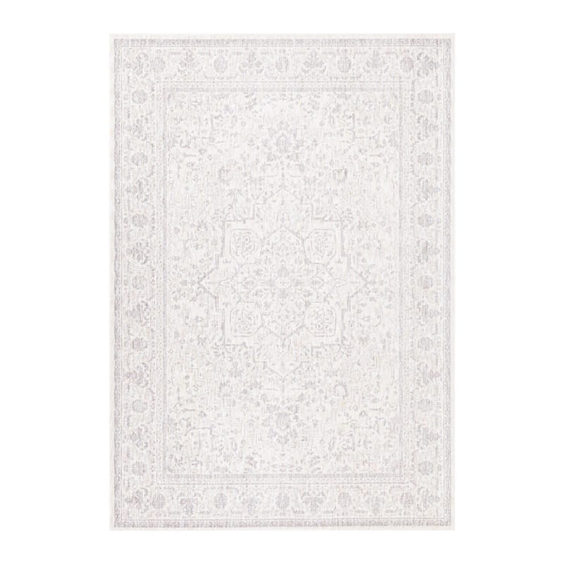 Teppe Tindor 133x190 cm, hvit/beige