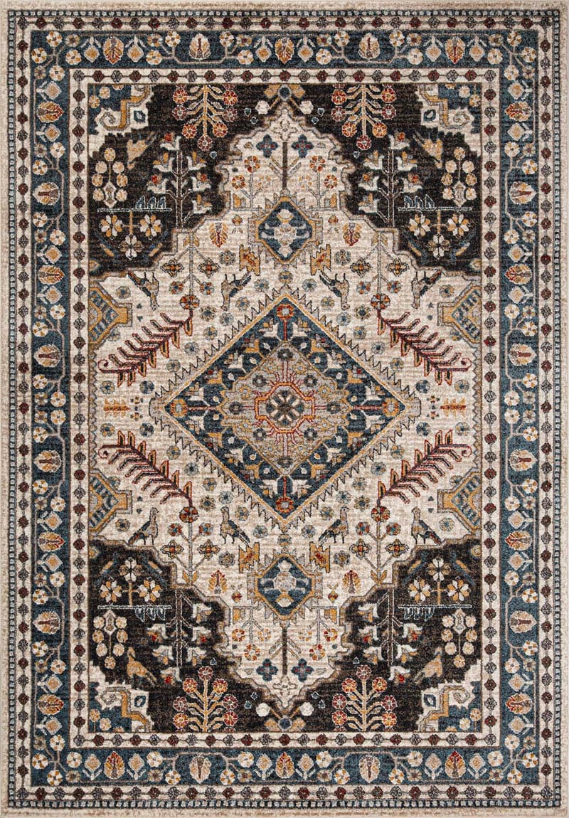 Teppe Yelvi 133x190 cm, blå/beige