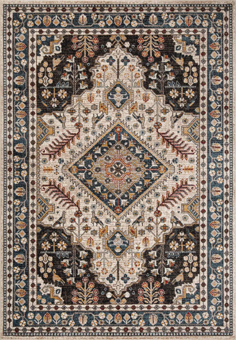 Teppe Yelvi 200x285 cm, blå/beige