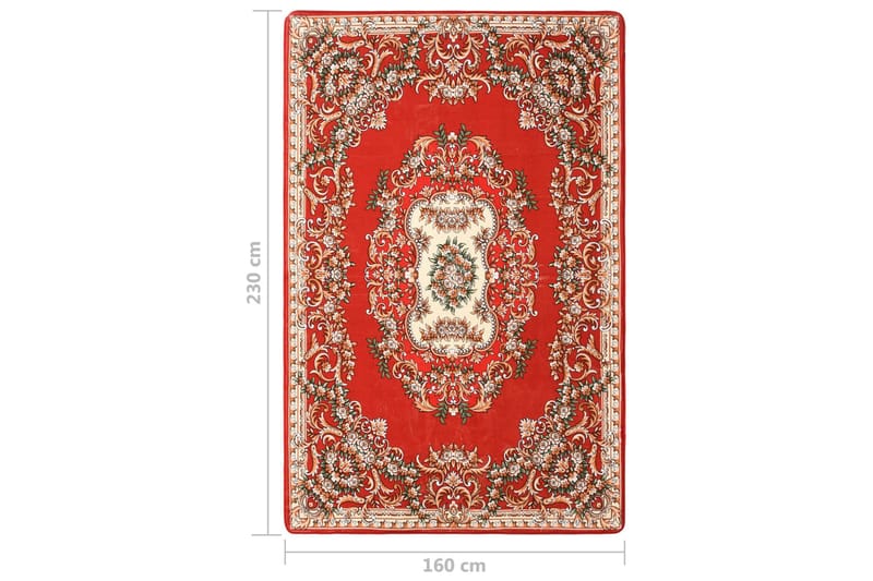 Trykt teppe orientalsk flerfarget 160x230 cm - Flerfarget - Persisk matte - Orientalske tepper
