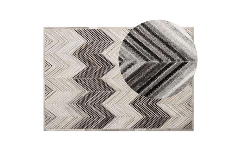 Aytepe Skinnteppe 140x200 cm - Grå - Tekstiler & tepper - Teppe & matte - Skinn & pelstepper - Kuskinn