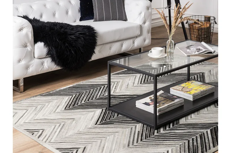 Aytepe Skinnteppe 140x200 cm - Grå - Tekstiler & tepper - Teppe & matte - Skinn & pelstepper - Kuskinn