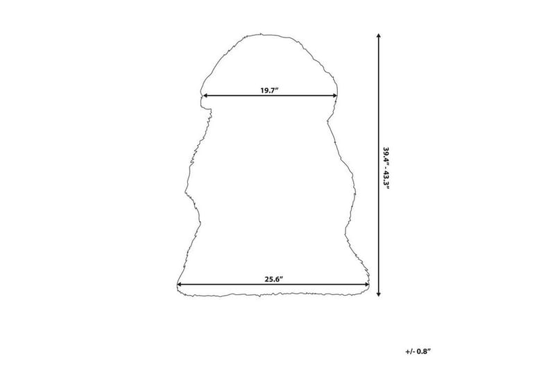 Butchee Saueskinn 65x110 cm - Rosa - Tekstiler & tepper - Teppe & matte - Skinn & pelstepper