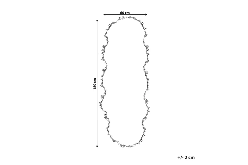 Mamungari Saueskinn 60x180 cm - Beige - Tekstiler & tepper - Teppe & matte - Skinn & pelstepper - Saueskinn