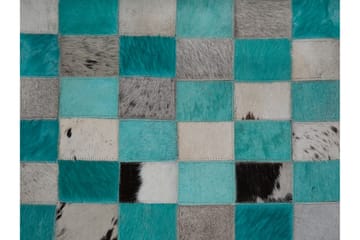 Matte Jaidan 140x200 cm Lær - Blå - Tekstiler & tepper - Teppe & matte - Skinn & pelstepper