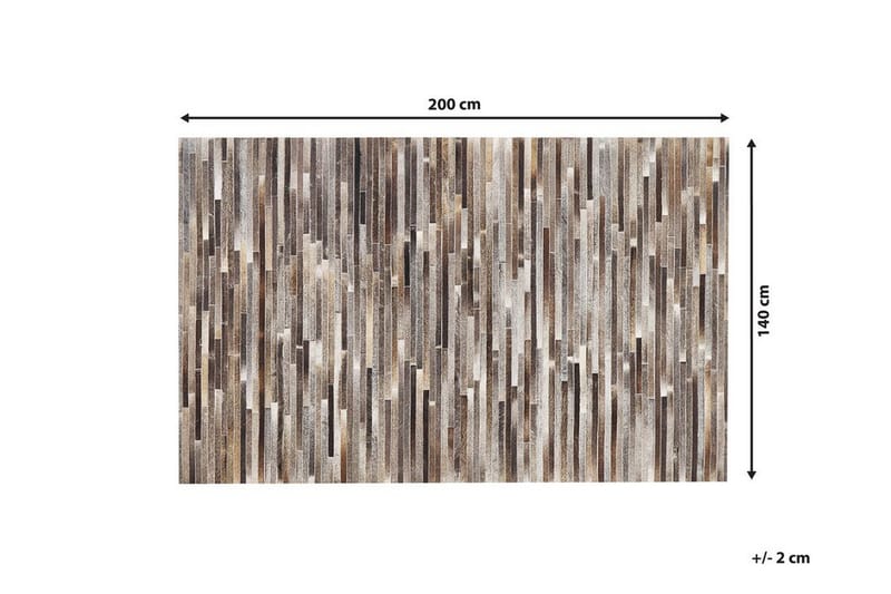 Matte Piluca 140x200 cm - Brun/Lær - Tekstiler & tepper - Teppe & matte - Skinn & pelstepper