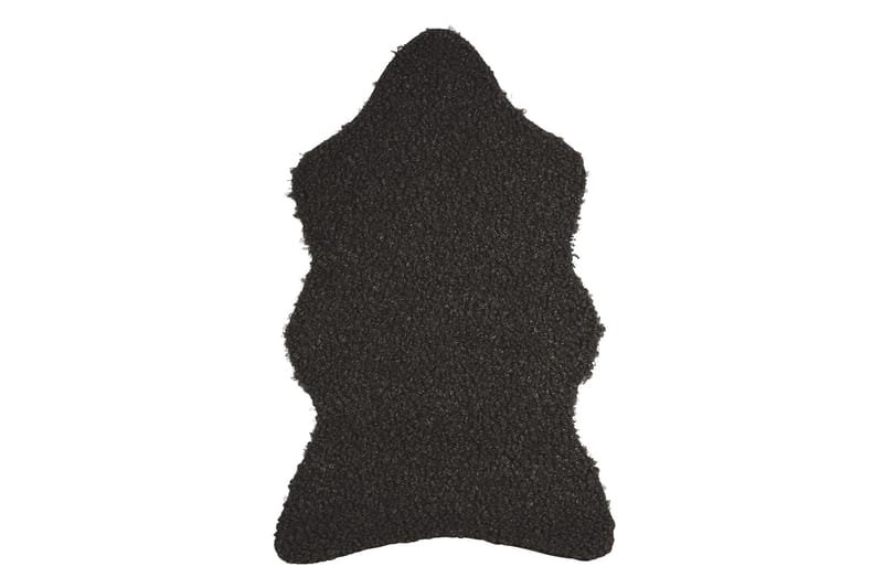 Mahto Fåreskinn 60x110 cm Rektangulært, Svart