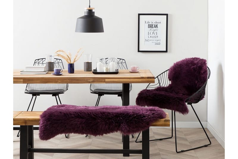 Uluru Saueskinn 65x110 cm, Lilla