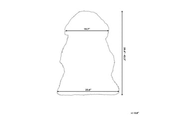 Uluru Saueskinn 65x110 cm - Lilla - Tekstiler & tepper - Teppe & matte - Skinn & pelstepper - Saueskinn