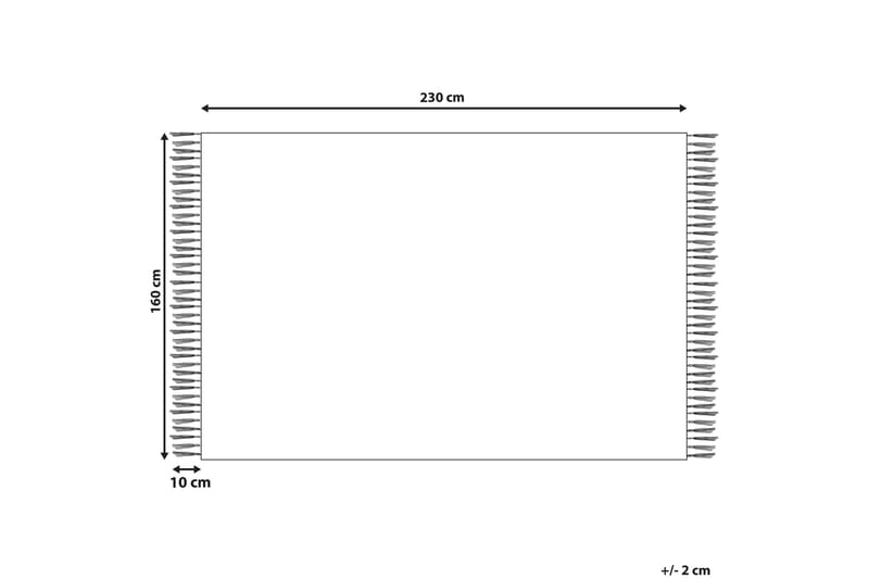 Skinnteppe Kuskan 160x230 cm - Beige - Tekstiler & tepper - Teppe & matte - Skinn & pelstepper