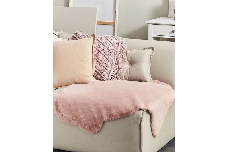 Skinnteppe Lunavada 60x90 cm - Rosa - Tekstiler & tepper - Teppe & matte - Skinn & pelstepper