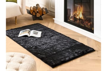 Skinnteppe Thatta 80x150 cm - Svart - Tekstiler & tepper - Teppe & matte - Skinn & pelstepper
