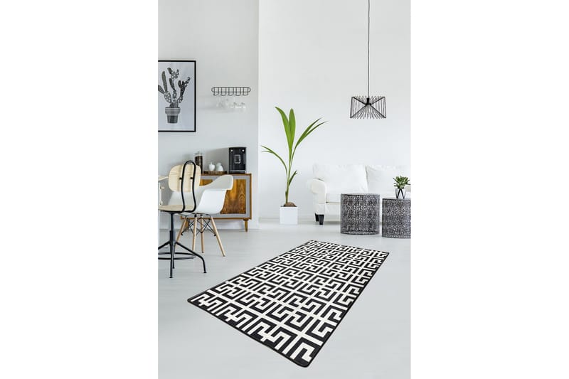 Chilai Matte 80x120 cm - Svart/Hvit - Tekstiler & tepper - Teppe & matte - Moderne matte - Wiltontepper