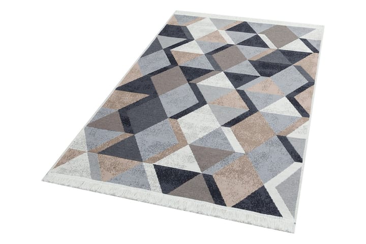 Inngangsmatte Caleban 80x150 cm - Beige/Svart/Hvit/Bomull - Små tepper - Teppe & matte