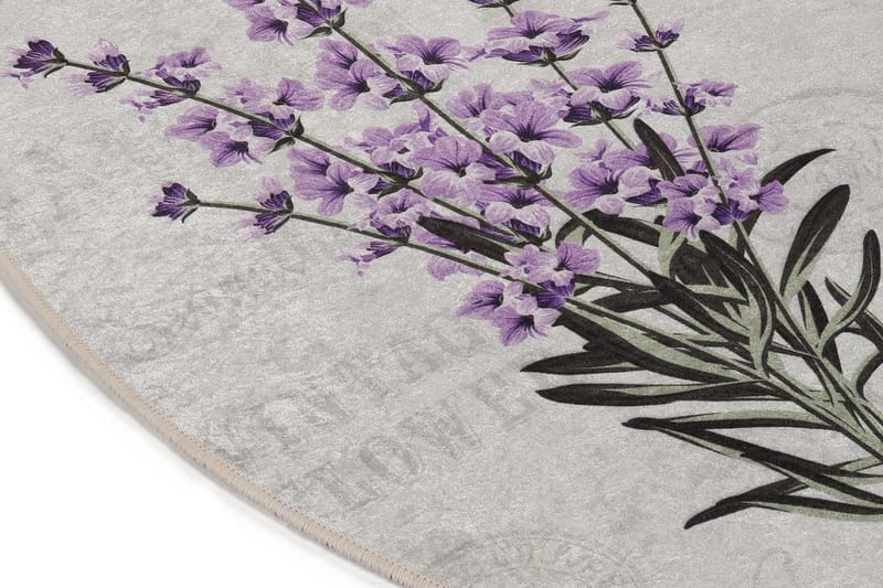 Matte Lavender Oval DJT - Flerfarget/Fløyel - Tekstiler & tepper - Teppe & matte - Små tepper