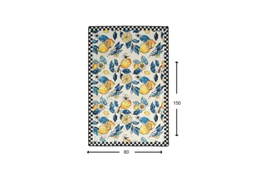 Matte Lemon (80 x 150) - Flerfarget/Fløyel - Tekstiler & tepper - Teppe & matte - Små tepper