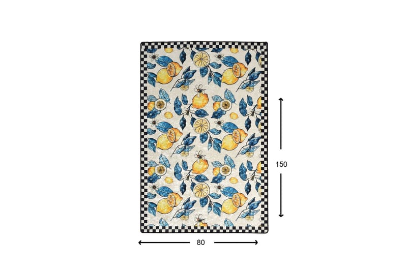 Matte Lemon (80 x 150) - Flerfarget/Fløyel - Tekstiler & tepper - Teppe & matte - Små tepper