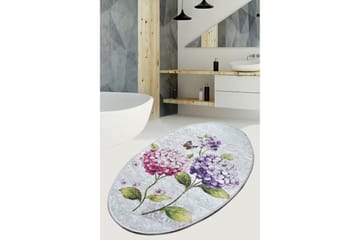 Matte Ortanca Oval DJT - Flerfarget/Fløyel - Tekstiler & tepper - Teppe & matte - Små tepper