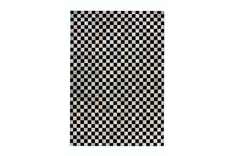 Matte Patrdon Belcol 80x150 cm Sølv/Grå/Lær - D-Sign - Teppe & matte - Små tepper
