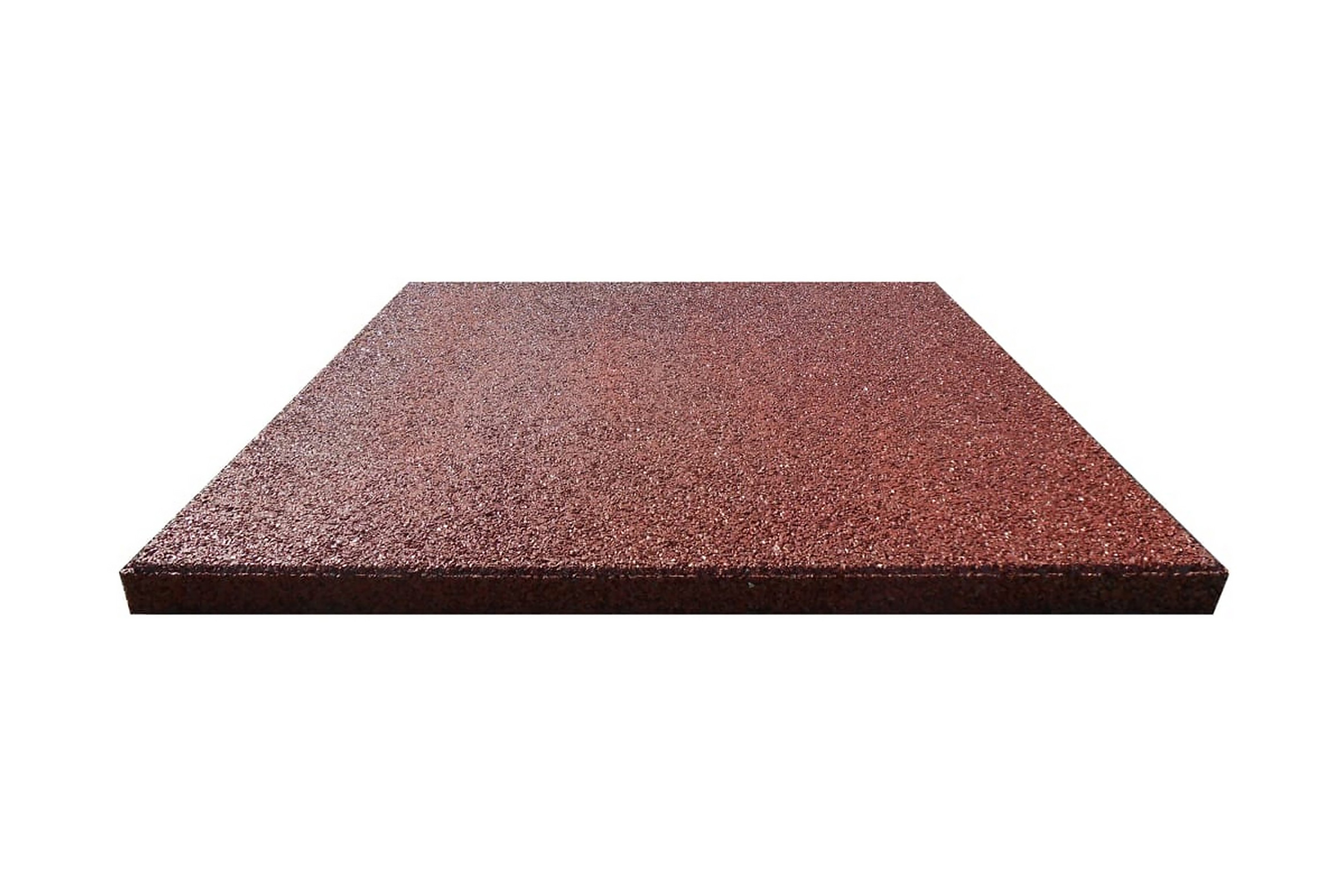 Fallunderlag fliser 12 stk gummi 50x50x3 cm rød -