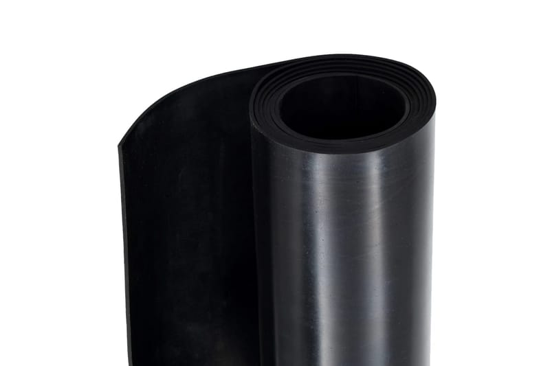 Gulvmatte antiskli gummi 1,2x2 m 2 mm glatt - Gulvbeskyttelse - Sklimatter