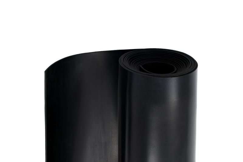 Gulvmatte antiskli gummi 1,2x5 m 3 mm glatt - Gulvbeskyttelse - Sklimatter