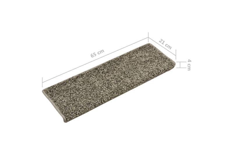 Trappetrinnstepper 15 stk 65x25 grå - Trappetrinnstepper