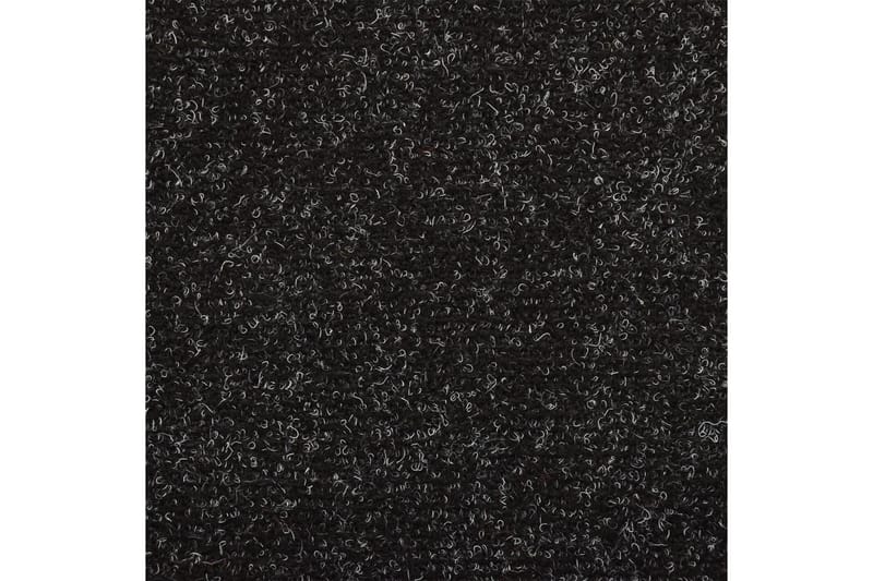 Selvklebende trappematter 10 stk svart 65x25 cm nålestempel - Svart - Trappetrinnstepper