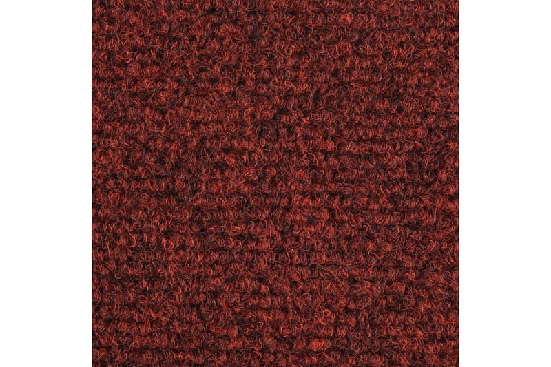 Selvklebende trappematter 5 stk rød 65x21x4 cm nålestempel - Rød - Trappetrinnstepper