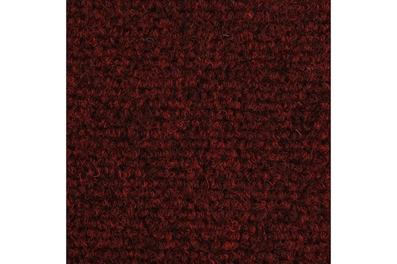 Selvklebende trappematter nålestempel 15 stk 54x16x4 cm rød - Rød - Trappetrinnstepper