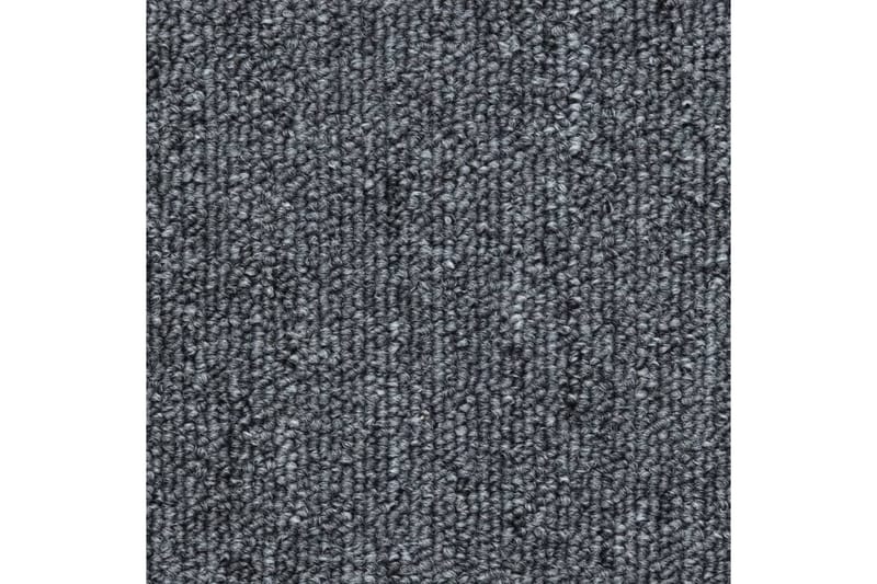 Trappematter 10 stk 56x20 cm mørkegrå - Grå - Trappetrinnstepper