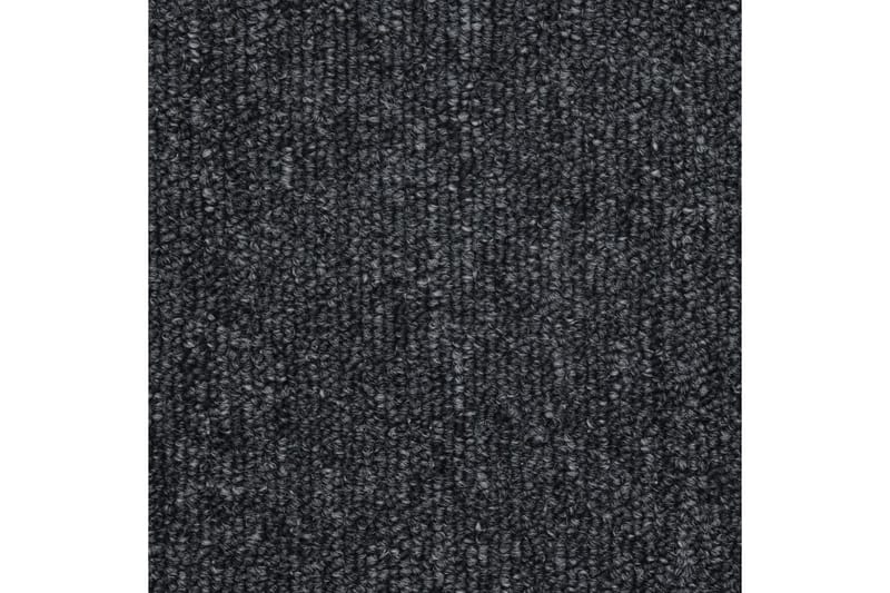 Trappematter 10 stk 65x28 cm mørkegrå - Grå - Trappetrinnstepper
