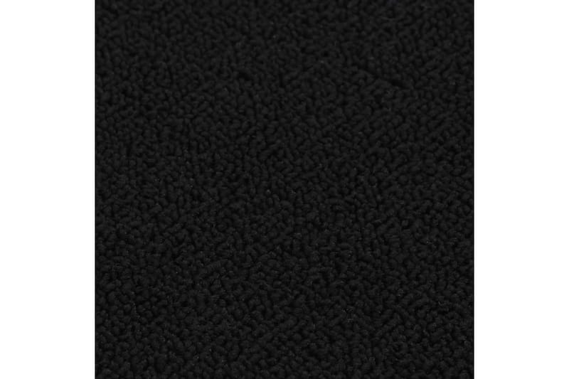 Trappematter 15 stk 60x25 cm svart sklisikker - Svart - Trappetrinnstepper