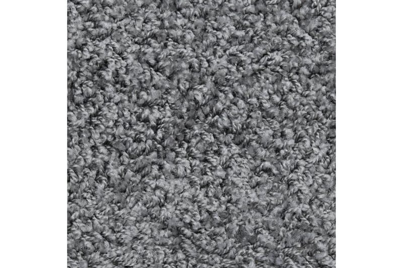 Trappematter 15 stk grå 65x25 cm - Grå - Trappetrinnstepper
