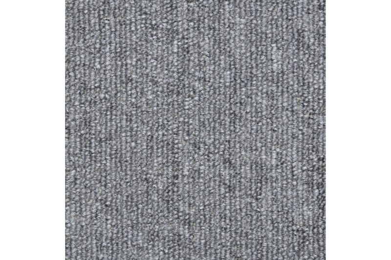 Trappematter lys grå 15 stk 56x17x3 cm - Trappetrinnstepper