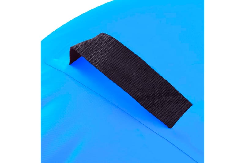 Oppblåsbar gymnastikkrull med pumpe 120x90 cm PVC blå - Treningsmatte