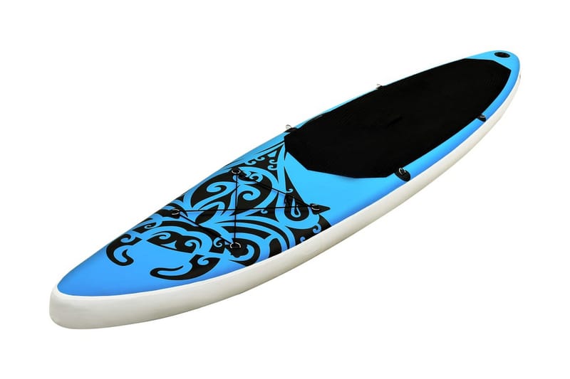 Oppblåsbart padlebrettsett 366x76x15 cm blå - Blå - Treningsmatte