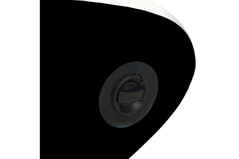 Oppblåsbart padlebrettsett 366x76x15 cm svart - Svart - Treningsmatte