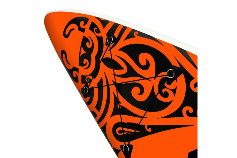 Oppblåsbart padlebrettsett 305x76x15 cm oransje - Oransj - Treningsmatte