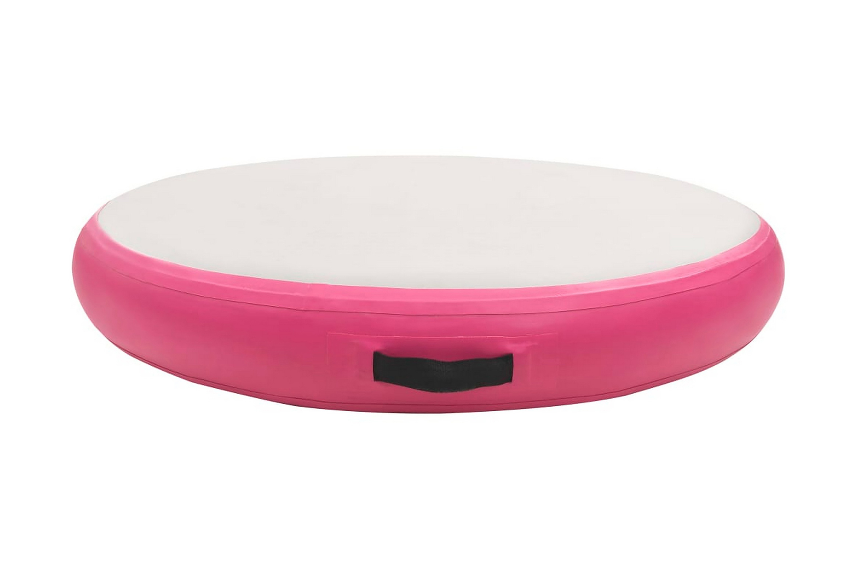 Be Basic Oppblåsbar gymnastikkmatte med pumpe 100x100x20 cm PVC rosa -