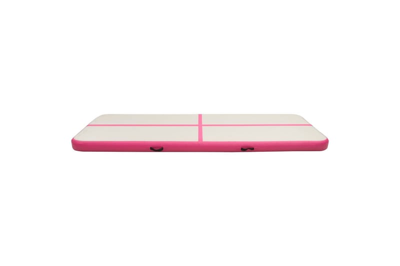 Oppblåsbar gymnastikkmatte med pumpe 500x100x20 cm PVC rosa - Rosa - Yogamatte
