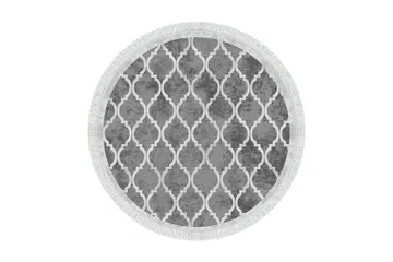 Alanur Home Matte 180 cm Rund - Grå - Tekstiler & tepper - Teppe & matte - Moderne matte - Wiltontepper