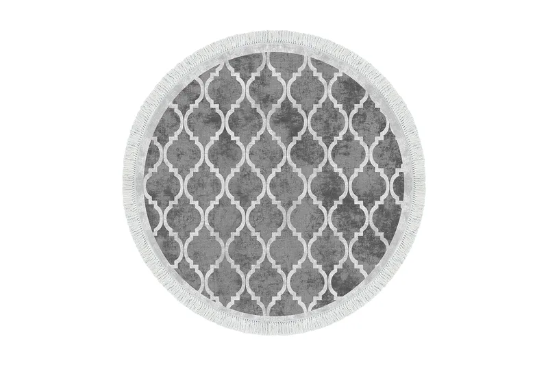 Alanur Home Matte 180 cm Rund, Grå