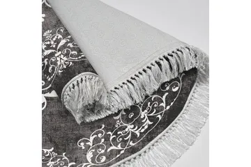 Alanur Home Matte 180 cm Rund - Grå/Hvit - Tekstiler & tepper - Teppe & matte - Moderne matte - Wiltontepper