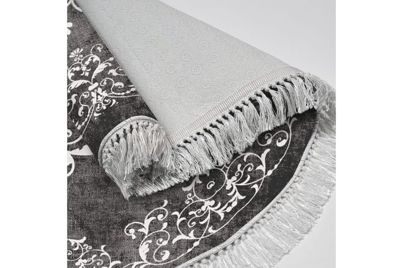 Alanur Home Matte 180 cm Rund - Grå/Hvit - Tekstiler & tepper - Teppe & matte - Moderne matte - Wiltontepper