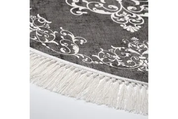 Alanur Home Matte 180 cm Rund - Grå/Hvit - Tekstiler & tepper - Teppe & matte - Moderne matte - Wiltontepper