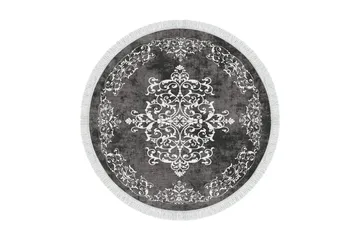 Alanur Home Matte 180 cm Rund - Grå/Hvit - Tekstiler & tepper - Teppe & matte - Moderne matte - Wiltontepper