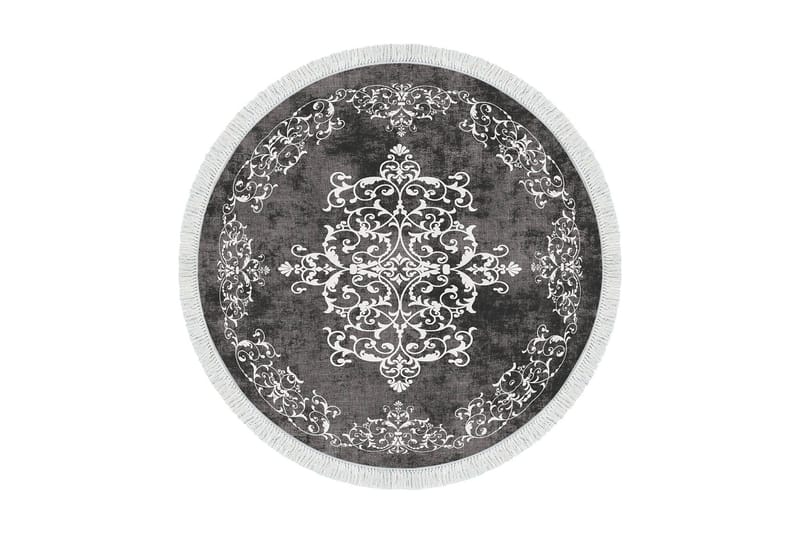 Alanur Home Matte 180 cm Rund, Grå/Hvit