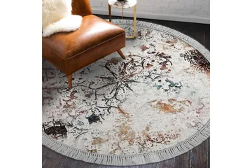 Alanur Home Matte 180 cm Rund - Multifarget - Tekstiler & tepper - Teppe & matte - Moderne matte - Wiltontepper