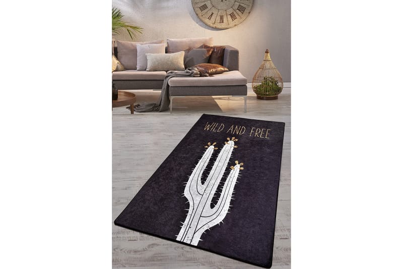 Chilai Matte 200x290 cm, Svart/Hvit